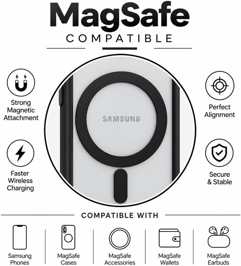THEZYROFIT Samsung Galaxy S21 FE Back Cover Black - Image 4