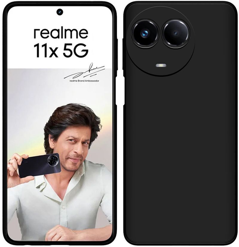Nainz Realme 11x 5G Black Grip Case - Image 4