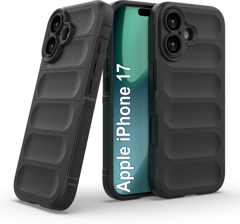 GLOBAL NOMAD Back Cover for Apple iPhone 17 Black, 3D Case, Silicon, Pack of: 1