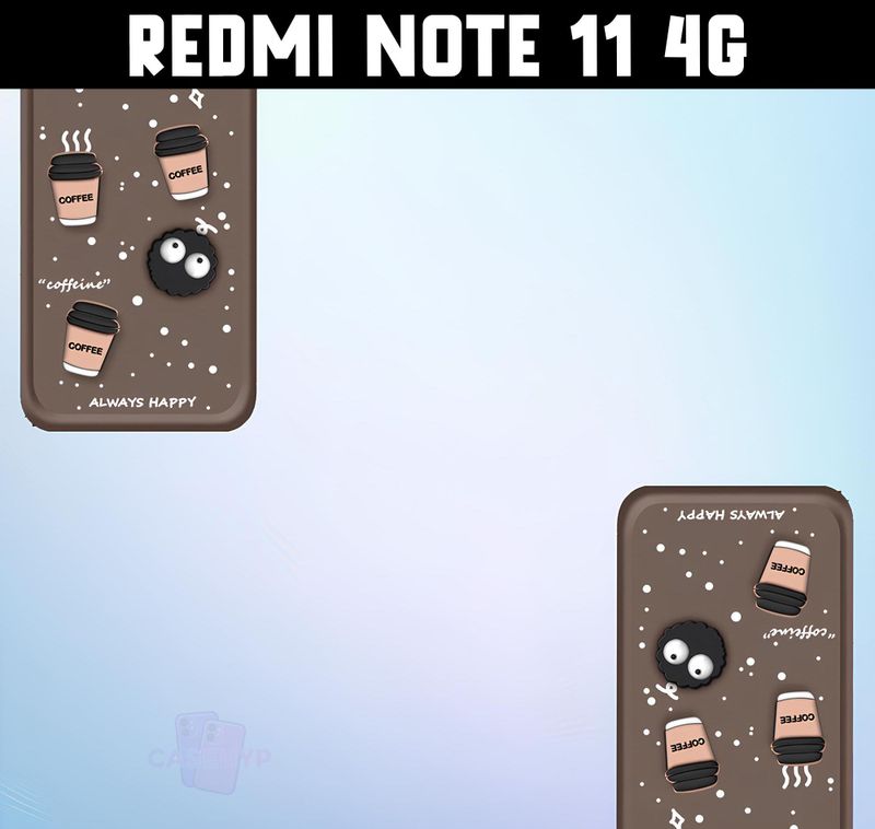 CASEHYP Back Cover for Redmi Note 11 4G (Brown, Silicon) - Image 6