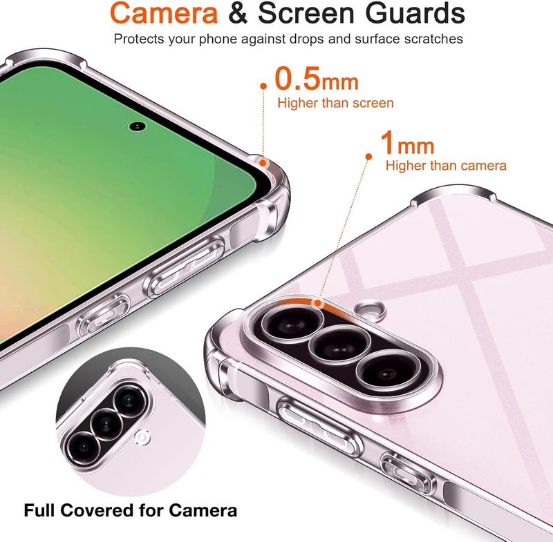 CLOVYR Back Cover for Samsung Galaxy A56 5G Bumper Silicon Transp...more - Image 4
