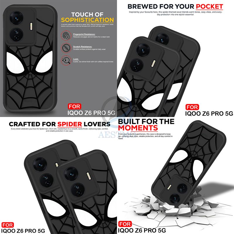 AESTMO Back Cover for iQOO Z6 Pro 5G Black - Image 6