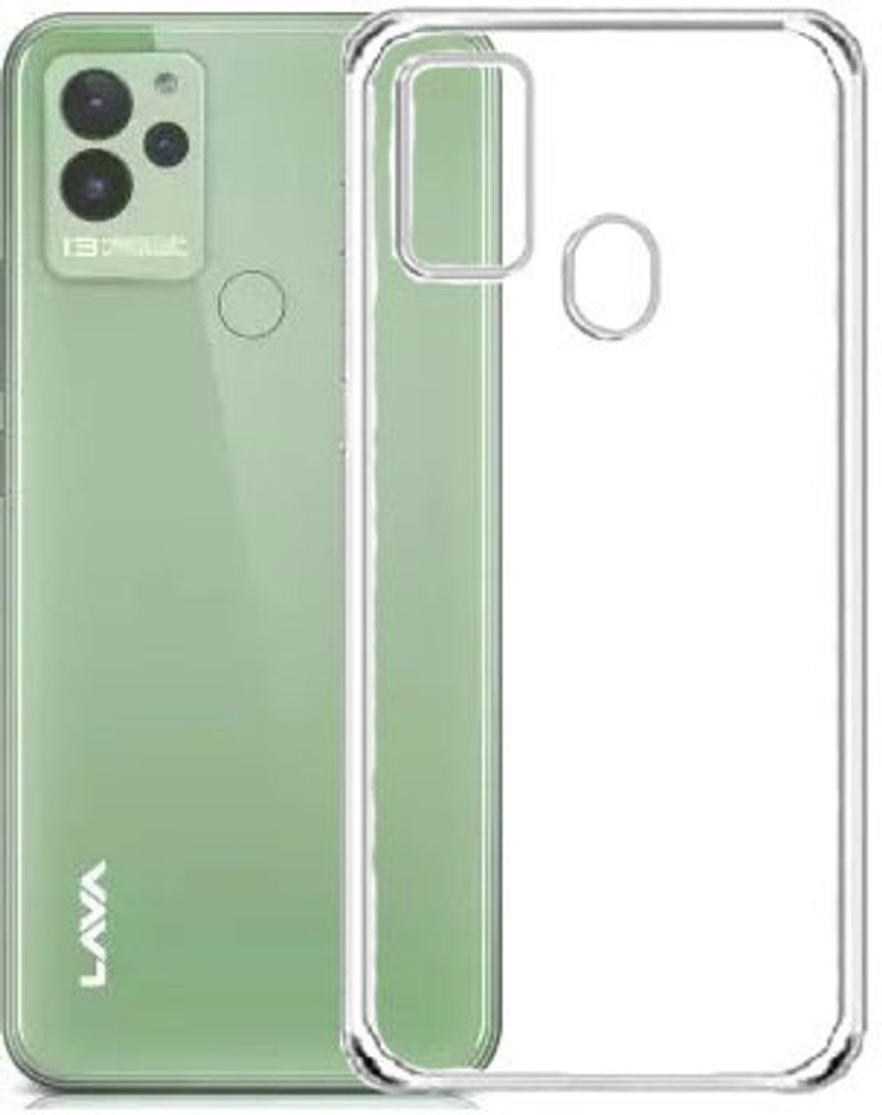 MG Star Back Cover for Lava Blaze (Transparent, Grip Case, Plastic, - Image 3