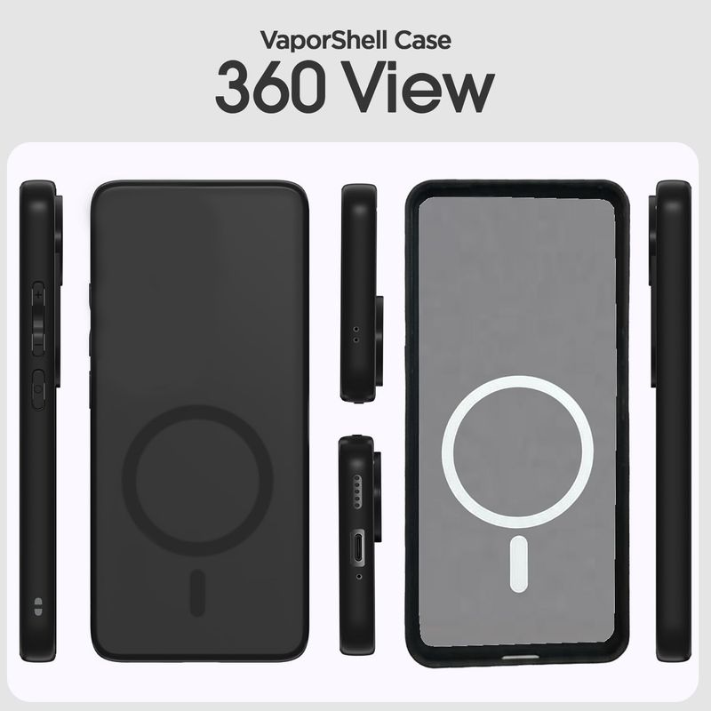VAPRIF Back Cover for OPPO F29 5G, MagSafe Matte Case | Translucent Smoke | Magnetic Shockproof Hard (Black, Matte Finish, Plastic, Silicon, Pack of: 1) - Image 4