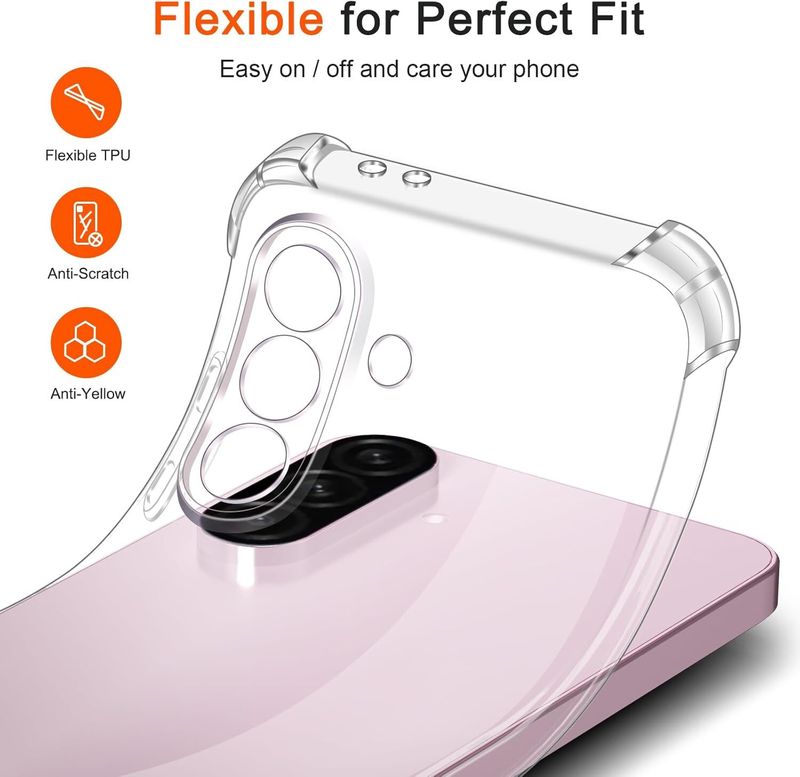 CLOVYR Back Cover for Samsung Galaxy A56 5G Bumper Silicon Transp...more - Image 6