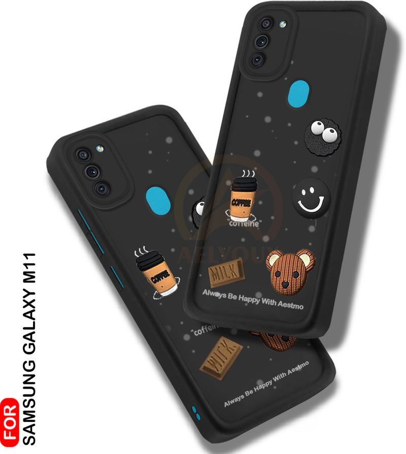 AelVouX Samsung Galaxy M11 (Black) - Image 2