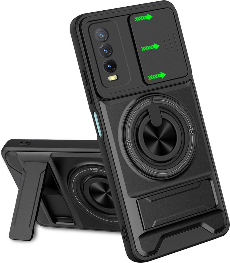 AERTOXX Back Cover for Vivo Y20 Black - Image 2