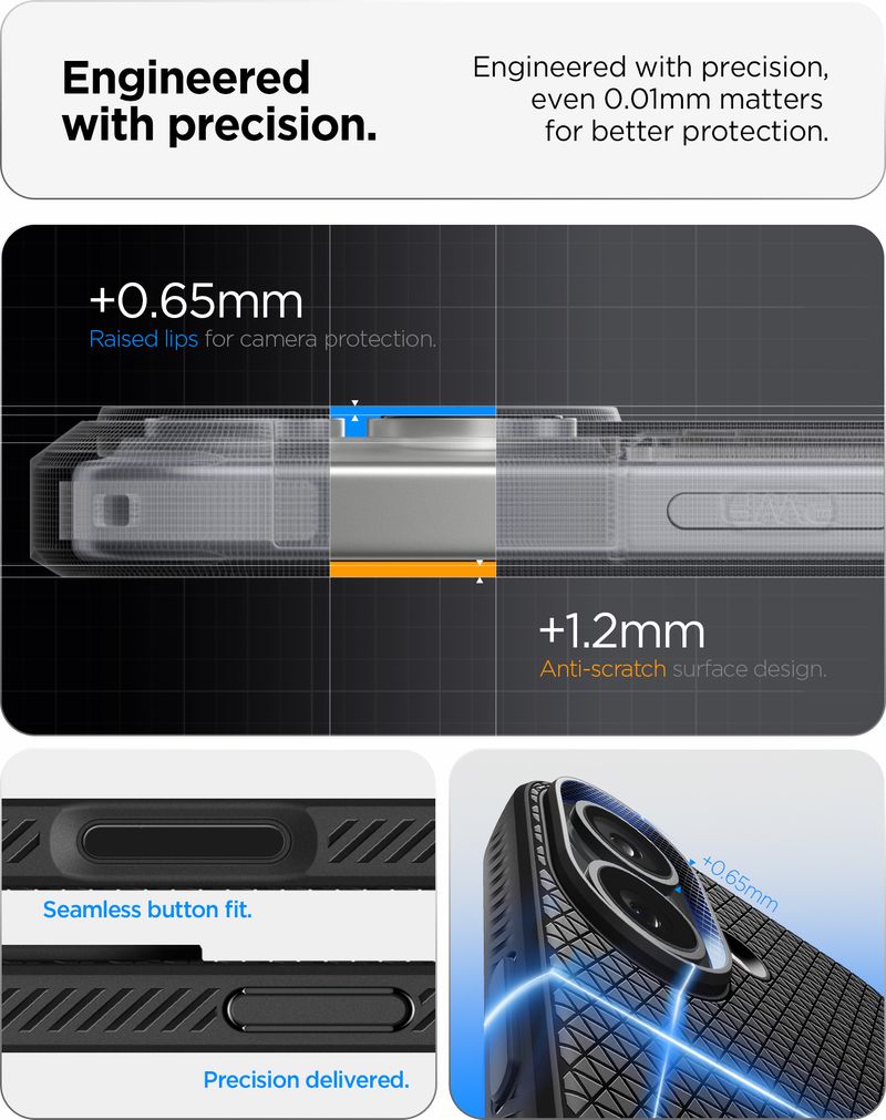 Spigen Liquid Air Back Cover for iPhone 17 Black - Image 5