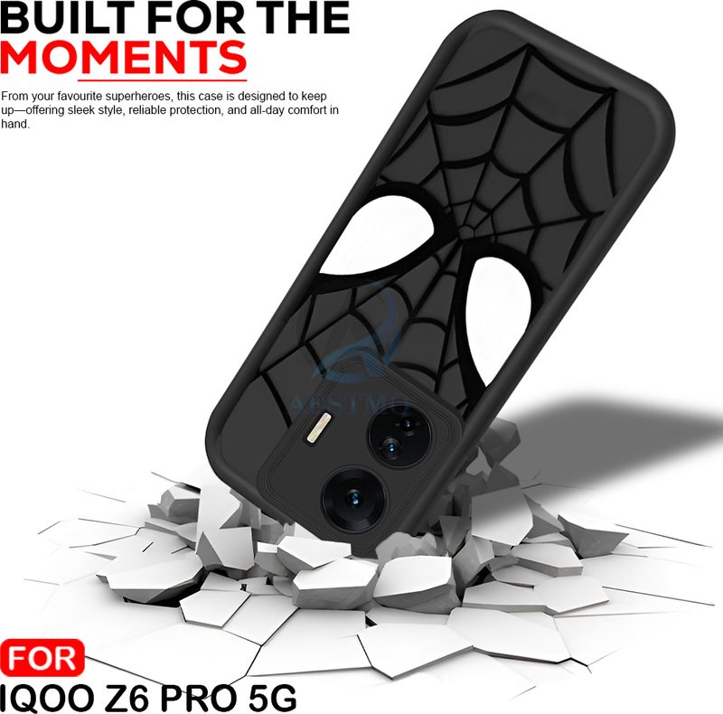 AESTMO Back Cover for iQOO Z6 Pro 5G Black - Image 5