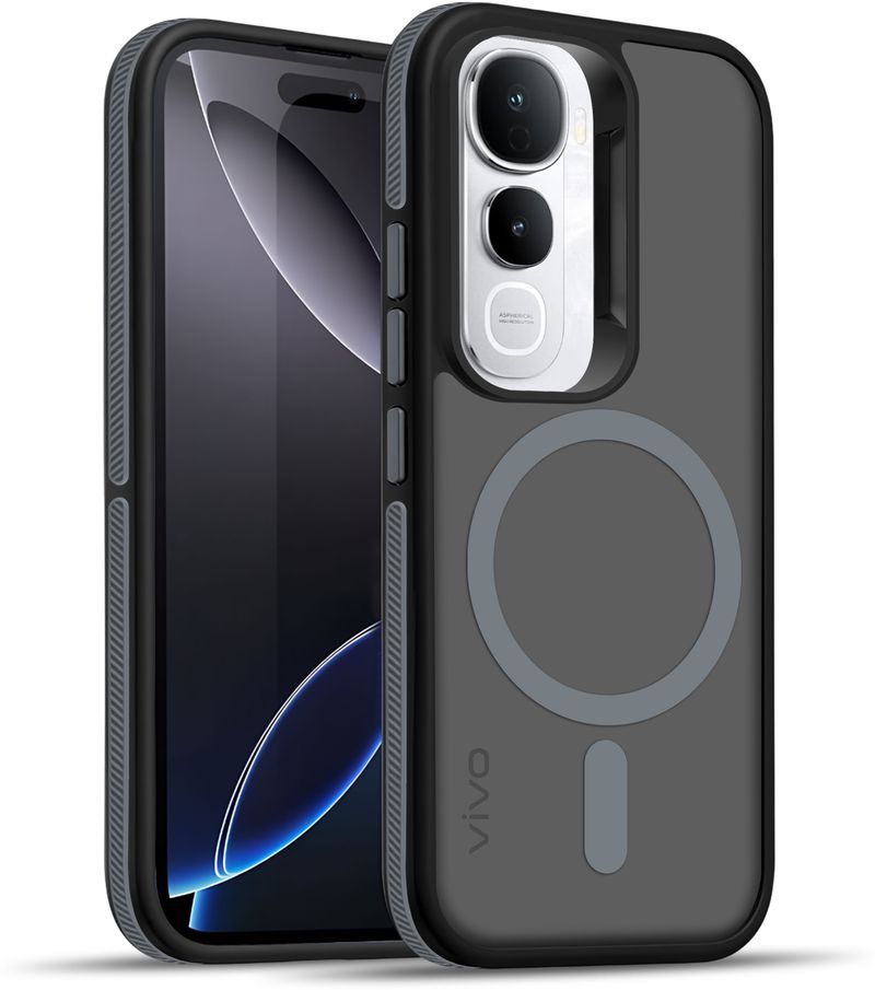 V-TAN Back Cover for Vivo Y400 Pro, Grey, Thermoplastic - Image 2