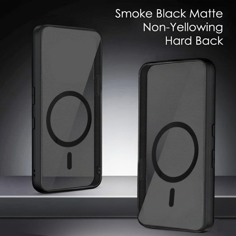 VAPRIF Back Cover for OPPO F29 5G, MagSafe Matte Case | Translucent Smoke | Magnetic Shockproof Hard (Black, Matte Finish, Plastic, Silicon, Pack of: 1) - Image 3