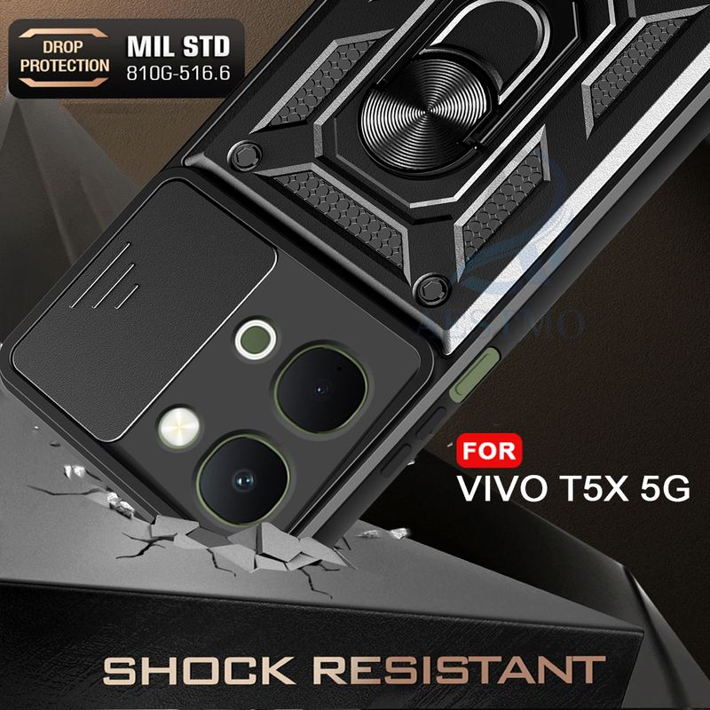 AESTMO Back Cover for Vivo T5X 5G Black - Image 3