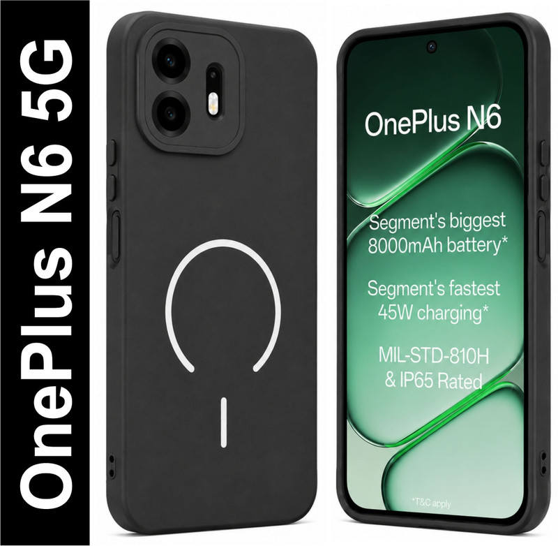 SBMS Back Cover for OnePlus N6 5G Black, Shock Proof, Silicon, Pack of: 1