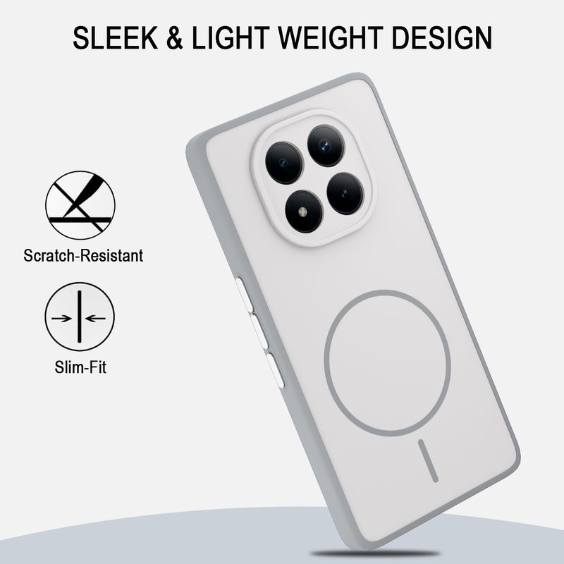 KartV Back Cover for Redmi Note 15 5G (Grey, Camera Bump Protector, Silicon, Plastic, Polycarbonate, Metal, Pack of: 1) - Image 5