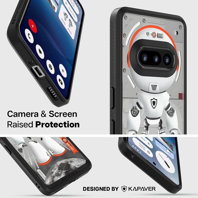 Kapaver Back Cover for Nothing Phone (3a) (Black, Shock Proof, Plastic, Polycarbonate, Pack of: 1) - Image 5