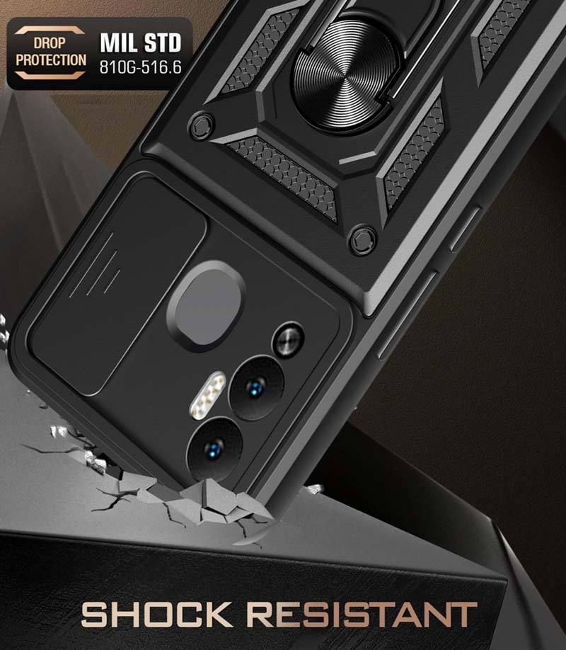 NewSelect Back Cover for Infinix Hot 12 Play (Black, Shock Proof, - Image 4