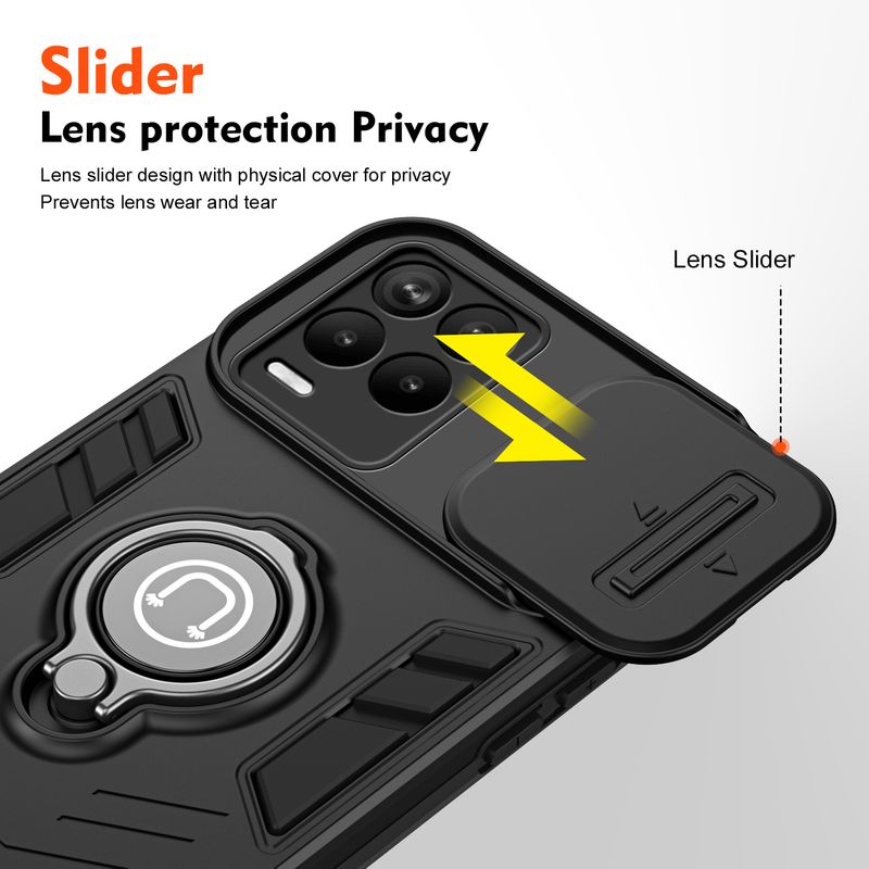 Cover Alive Back Cover for Oppo A54 Black Slider - Image 4