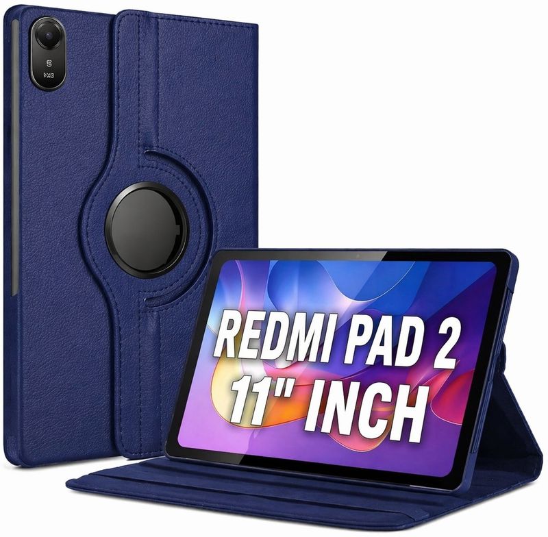 Eleqzun Flip Cover for REDMI Pad 2 - 11 INCH (2025) (Blue, Artifi...more