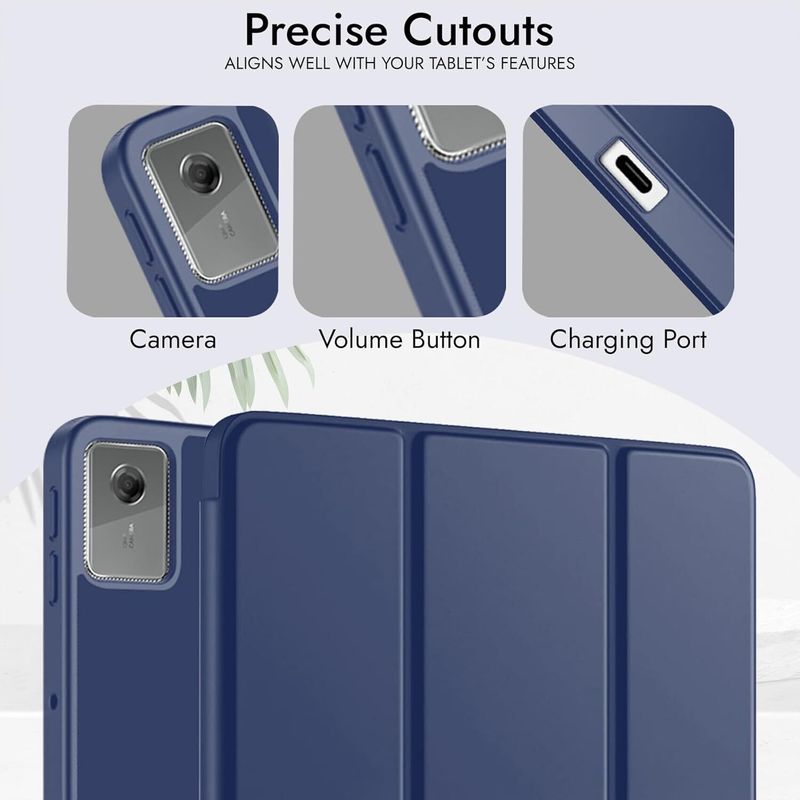 AGEIS Flip Cover for Lenovo Idea Tab Plus 12.1 inches Blue - Image 4