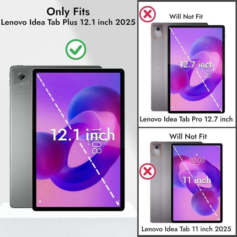 AGEIS Flip Cover for Lenovo Idea Tab Plus 12.1 inches Blue - Image 3