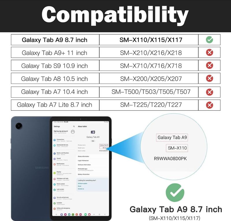 TGK Samsung Galaxy Tab A9 8.7 inch Case - Image 3