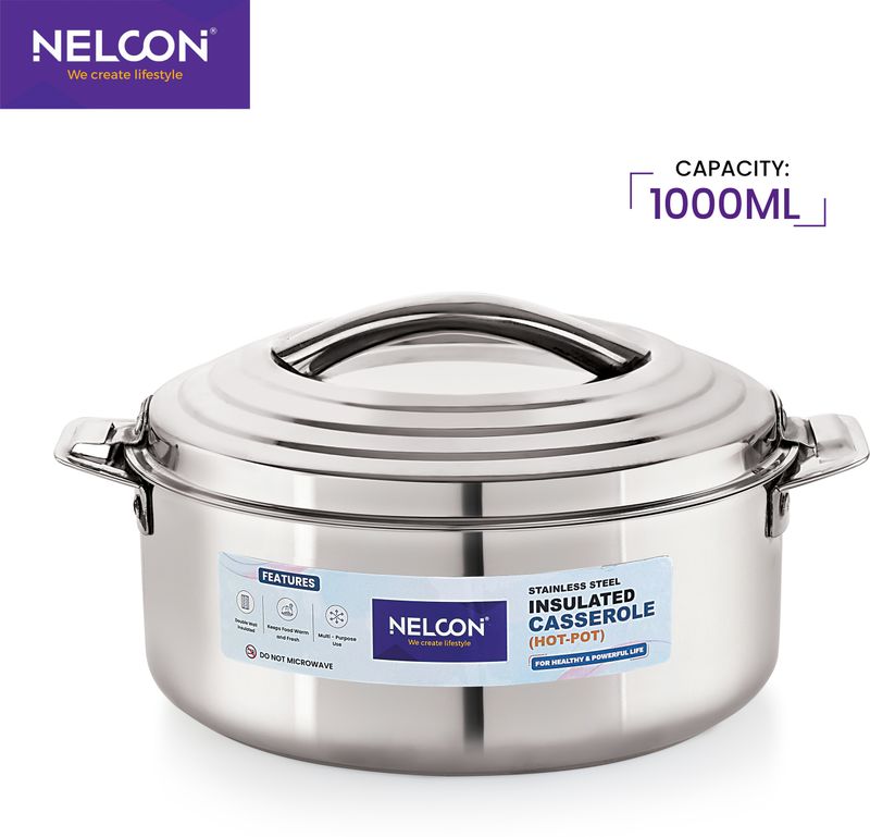 Nelcon Stainless Steel Double Walled Insulated Hotpot - Image 4
