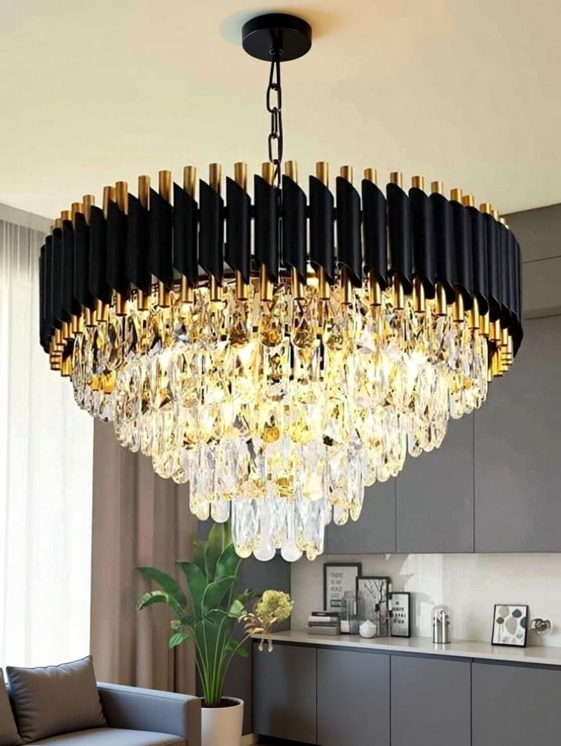 Nozz 500m Black Gold Chandelier - Image 6