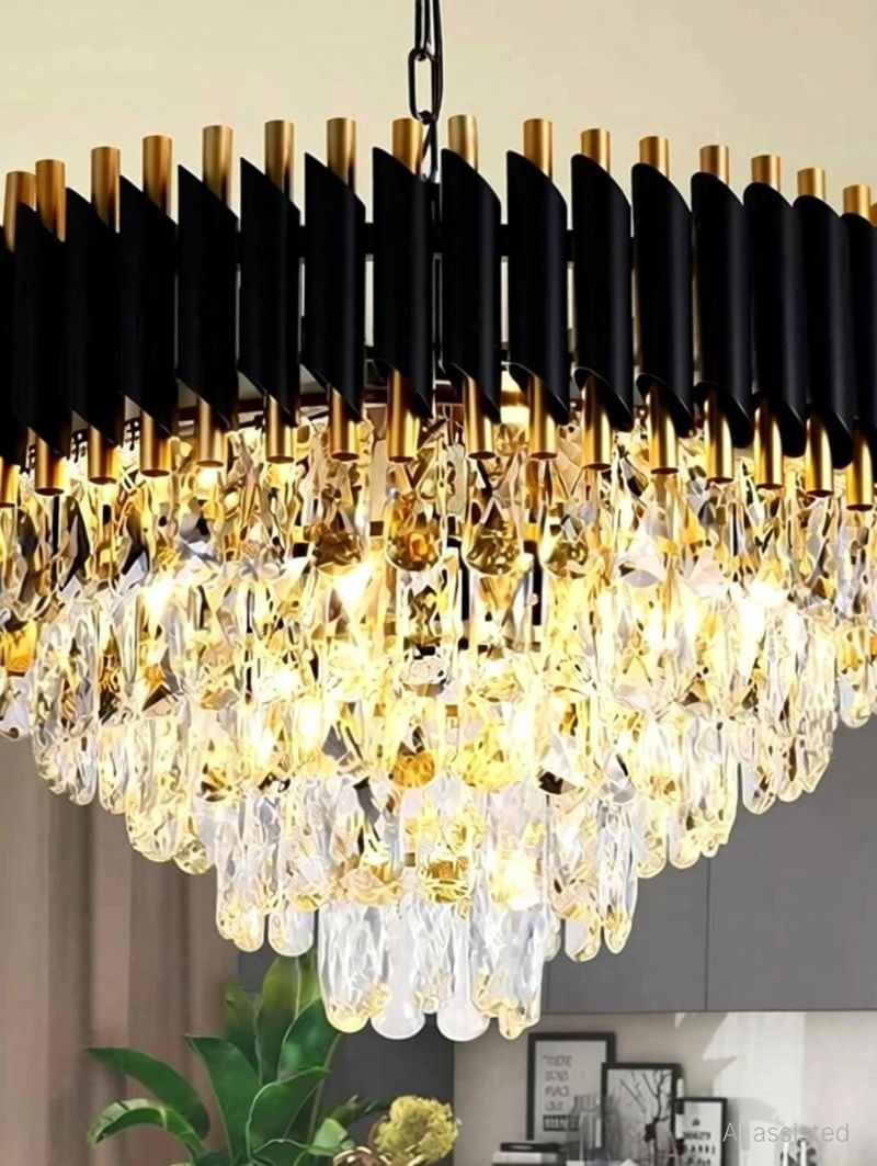 Nozz 500m Black Gold Chandelier - Image 5