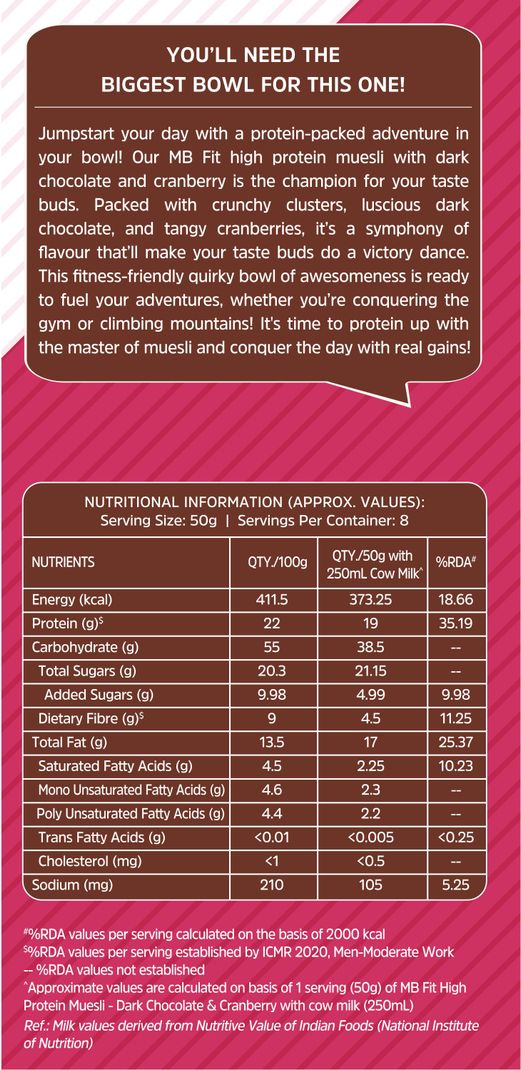 MUSCLEBLAZE High Protein Muesli 19.63g - Image 6