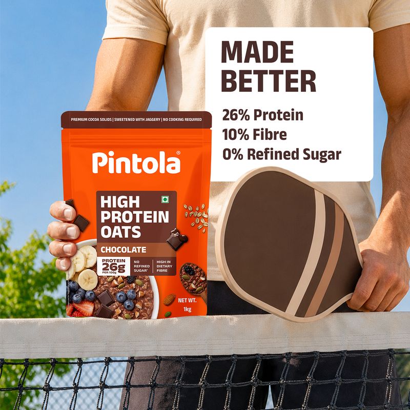 Pintola 26g High Protein Oats, Dark Chocolate, 1kg - Image 3