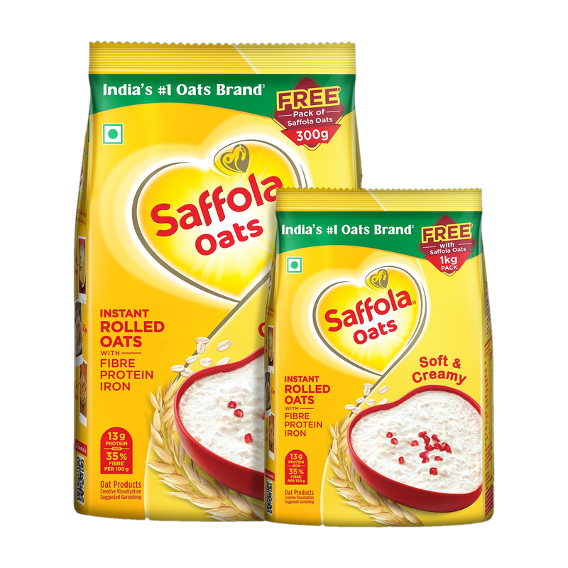 Saffola Oats, 13g, High Protein, High Fibre - Image 2
