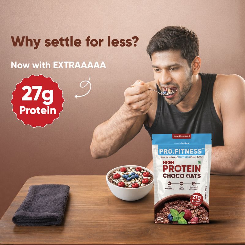 Pro.Fitness 27g High Protein Choco Oats with Nuts & Seeds - Image 6