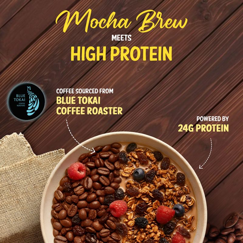 MUSCLEBLAZE High Protein Muesli (Blue Tokai Mocha Brew) 24g - Image 3
