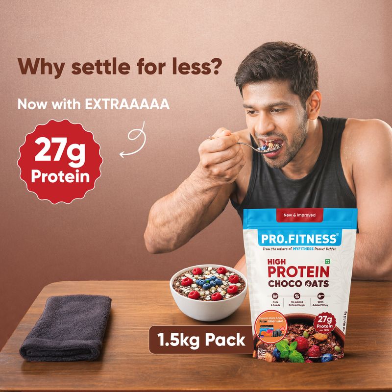 Pro.Fitness 27g High Protein Chocolate Oats - Image 4