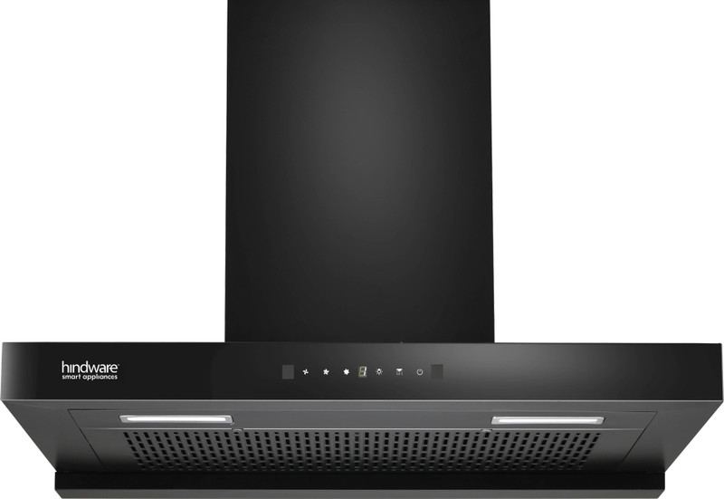 Hindware Smart Appliances Regina 90 cm 1300 CMH 90 cm T-Shape Filterless Touch Control, Motion Sensor Energy Efficient LED Light Powerful Suction Auto