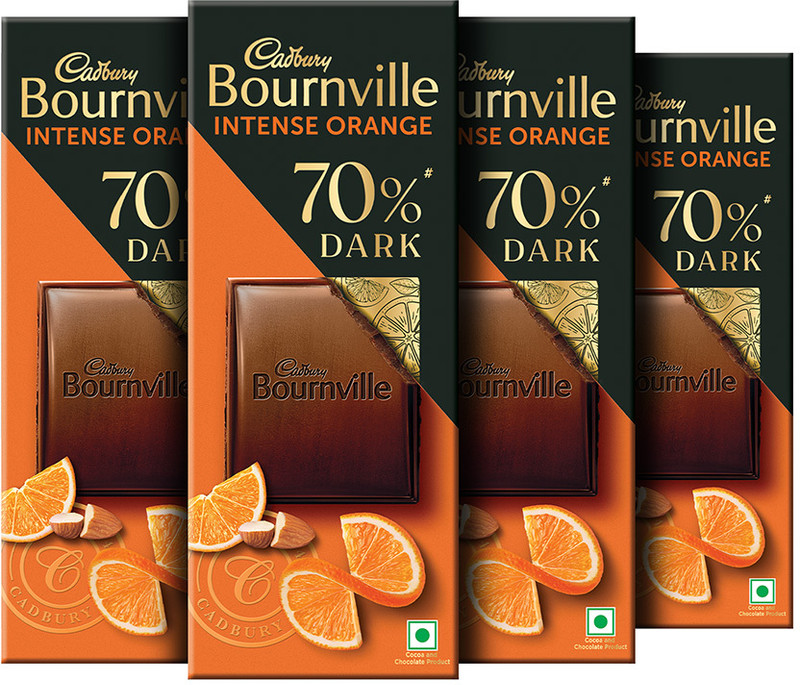 Cadbury Bournville Intense Orange 70% Dark Chocolate Bar 300 g