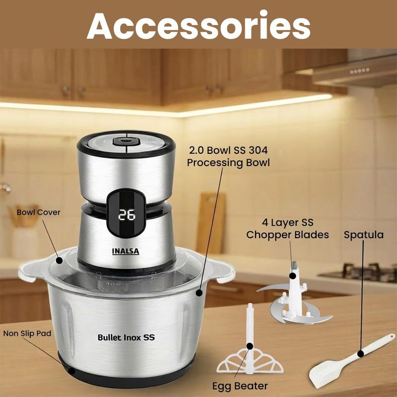 Inalsa Electric Vegetable & Fruit Chopper - Image 6