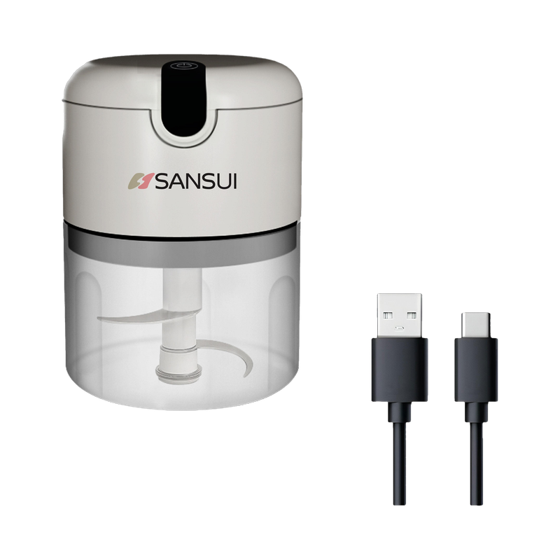 Sansui Rechargeable Mini Electric Chopper 250ml SS Blade Powerful Motor Electric Vegetable Chopper 1 chopper