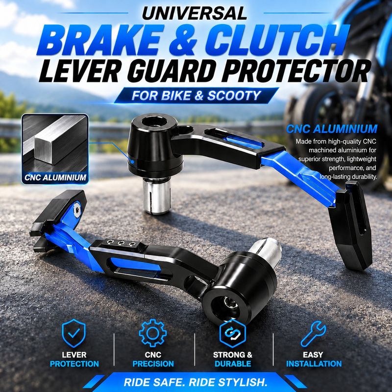 FATHER AUTO Universal Brake Clutch Lever (Blue & Black) - Image 2