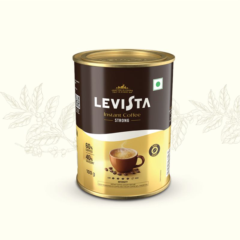 Levista Strong with 40% Chicory Instant Coffee (100 g, Chicory Fl...more