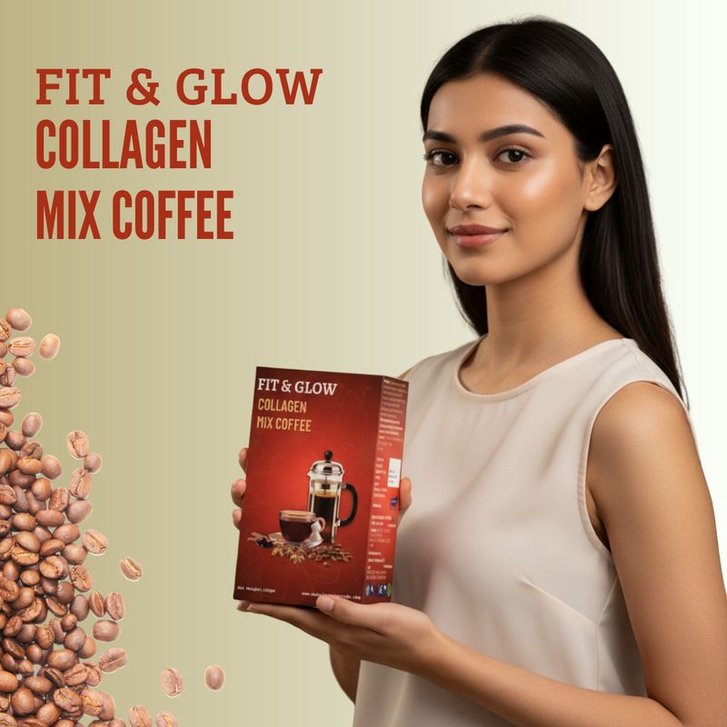 Mahakaya Ayurveda Fit & Glow Collagen Mix Coffee 150g - Image 2