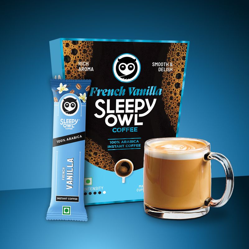 Sleepy Owl French Vanilla Instant Coffee Sachets | 20g - Pack of ...more deal from flipkart