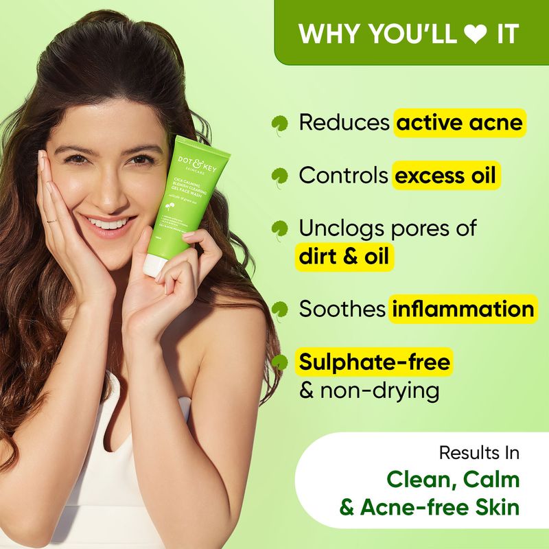 Dot & Key CICA for Acne Prone Skin, 2% Salicylic Acid, Green - Image 4