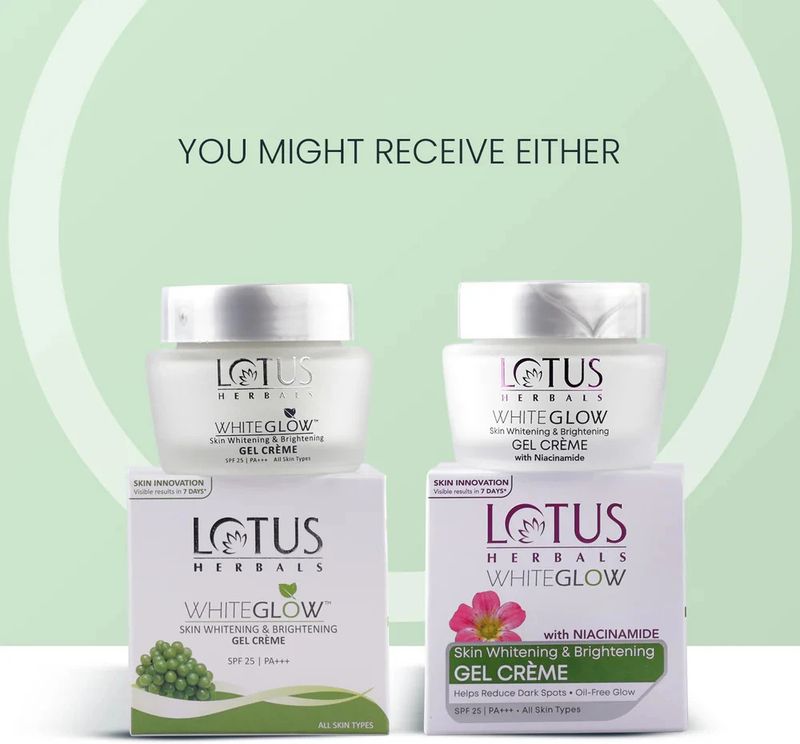 LOTUS HERBALS WhiteGlow Skin Whitening & Brightening Gel Cream - Image 3