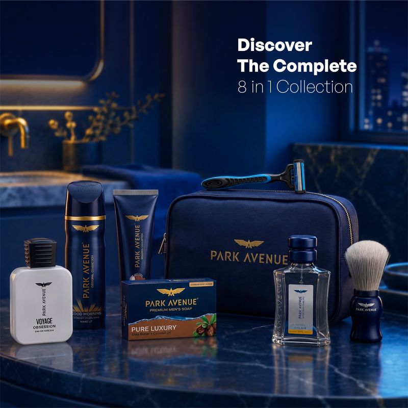 PARK AVENUE Luxury Grooming Kit for Men (8 Items in the set) - Image 4