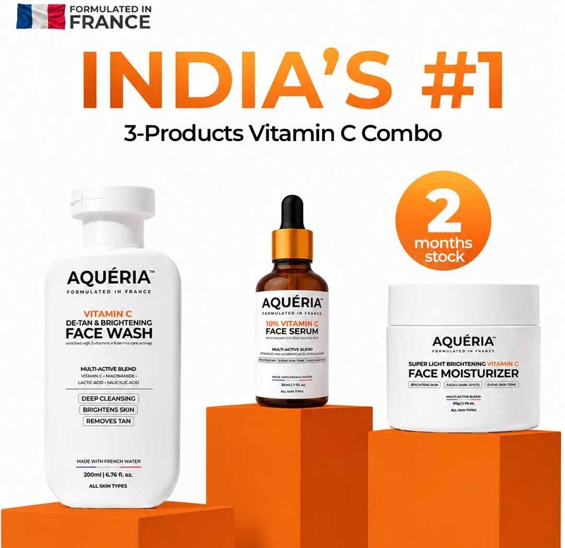 Aqueria Complete Vitamin C Skincare Combo 200ml - Image 2