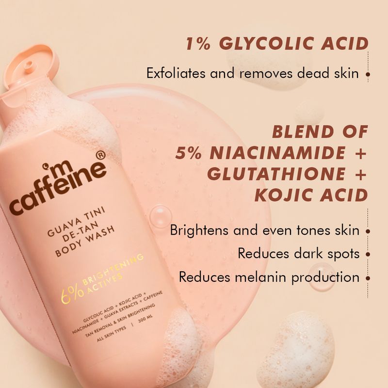 mCaffeine 3-in-1 Take A Dip Deo Body Wash & Guava Tini De-Tan Body - Image 5