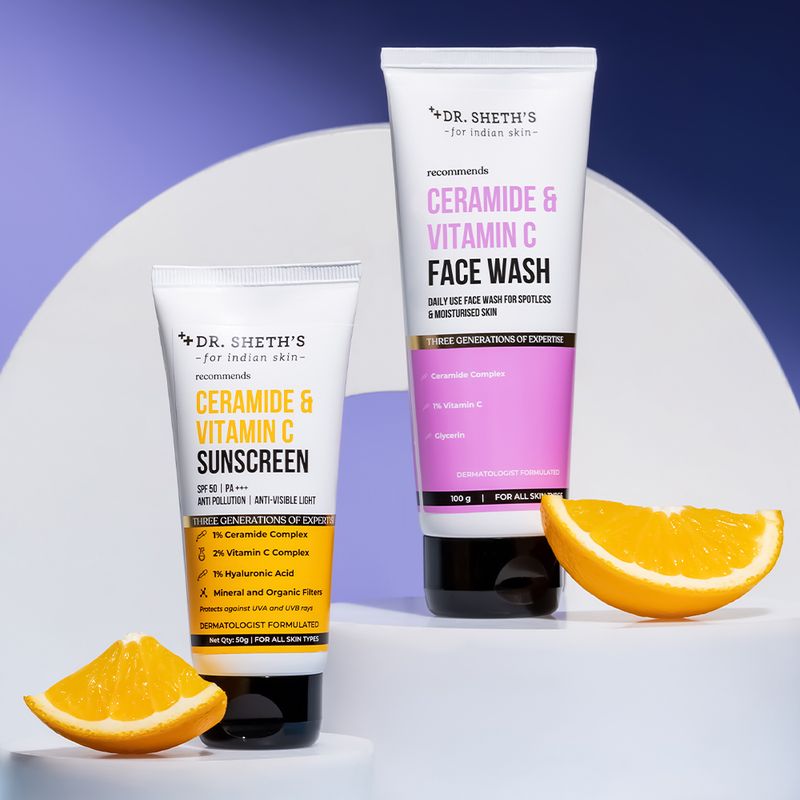 Dr. Sheth's Ceramide & Vitamin C Sun Protect & Brighten Duo - Image 5