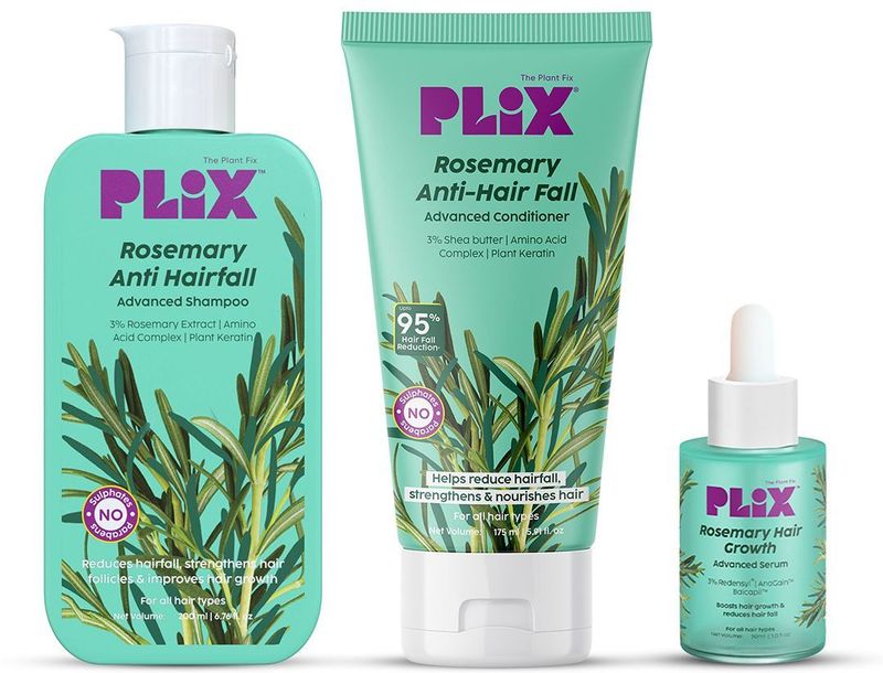 The Plant Fix Plix Rosemary Anti Hairfall Combo with 3% Redensyl Serum, Shampoo & Conditioner (3 Items in the set) - Image 2