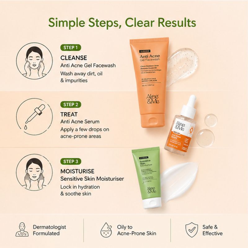 aloe&me 3-Step Anti Acne Kit - Image 5